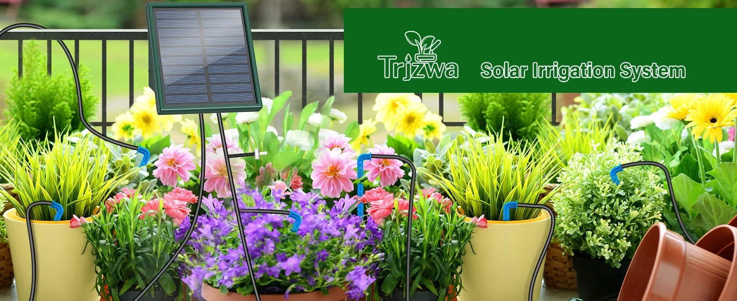 Solar Powered Automatic Drip Irrigation System for Garden Balcony Efficient DIY Watering Solution