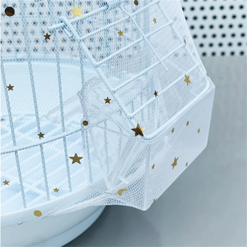 Universal Bird Cage Cover 360 Degrees Covering Bird Cage Mesh Net Elastic Birdcage Cover Soft Bird Seed Guard Skirt For Home