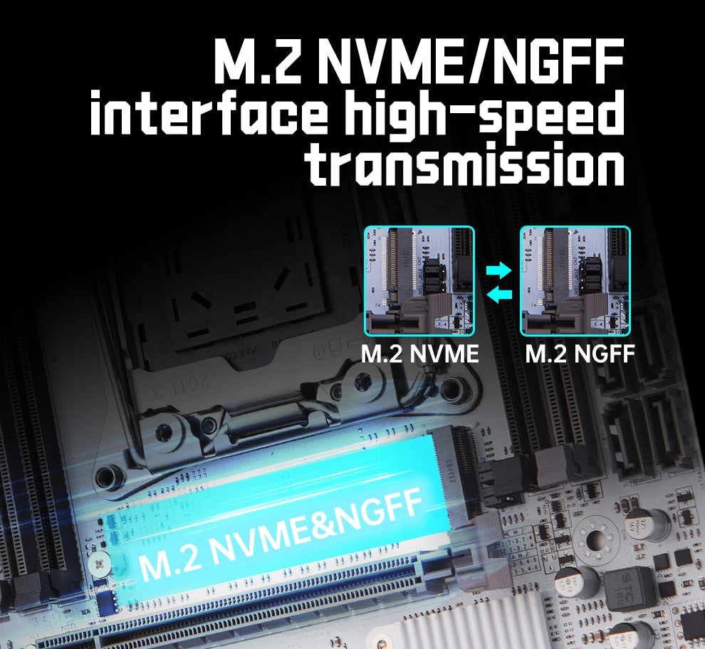 QIYIDA X99 Motherboard D4 LGA 2011 3 M.2 Slot DDR4 Support