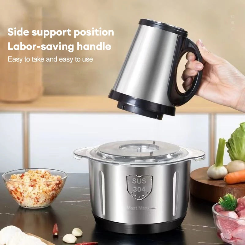 Electric Meat Mincer Grinder 5L Stainless Steel Food Processor