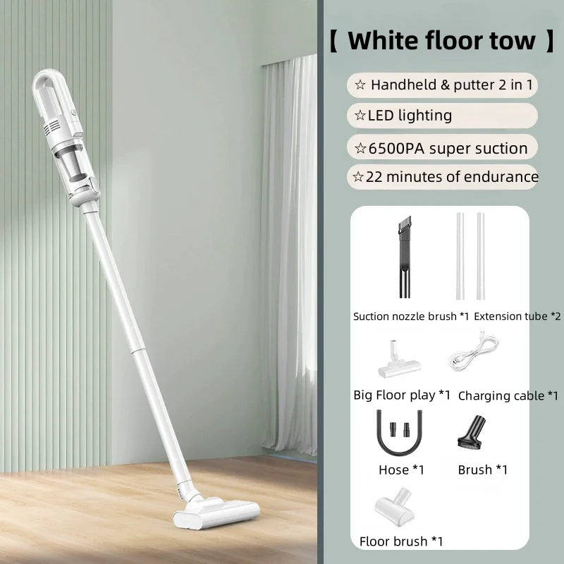 Multifunction Home-Appliance 6500Pa Wireless Car Vacuum Cleaner Portable Handheld