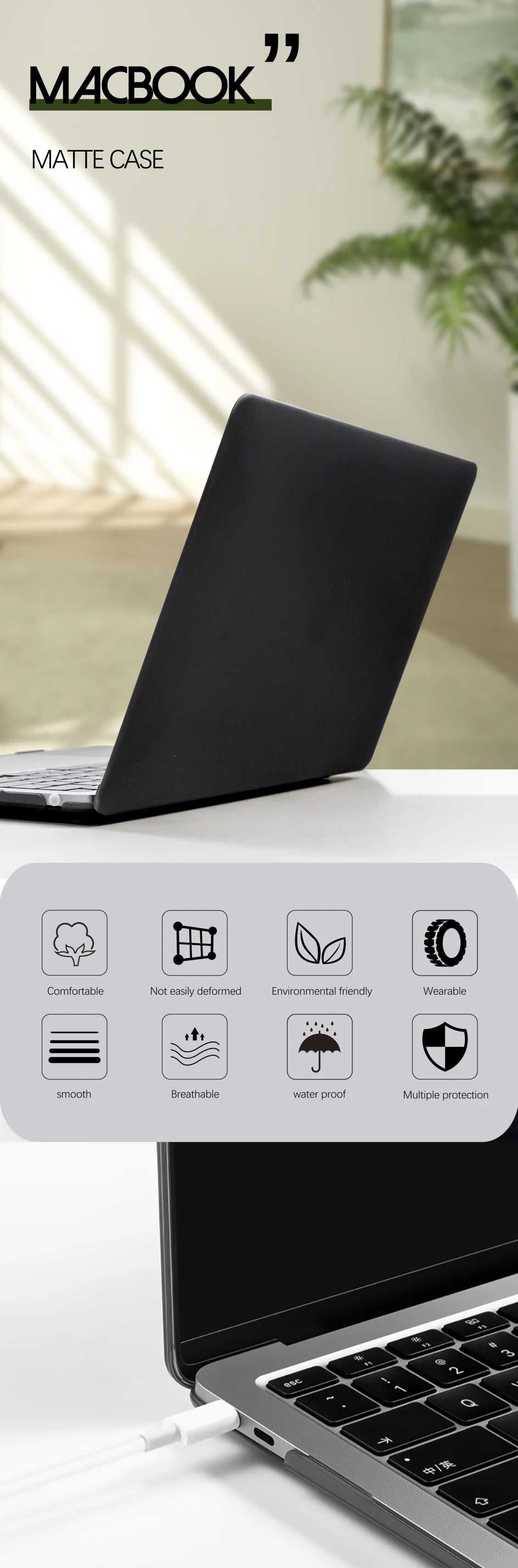 Funda para Macbook Air 13, accesorios para portátiles, funda para Macbook Air M1, M2 2023, Air 15, funda para Macbook Pro 14, funda para M3 2023, Pro 16