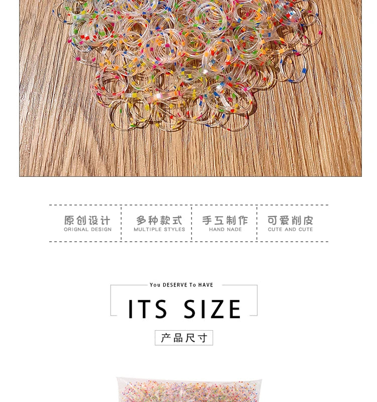 Girls Disposable Rubber Band Scrunchies Cute Baby Hair Accessories