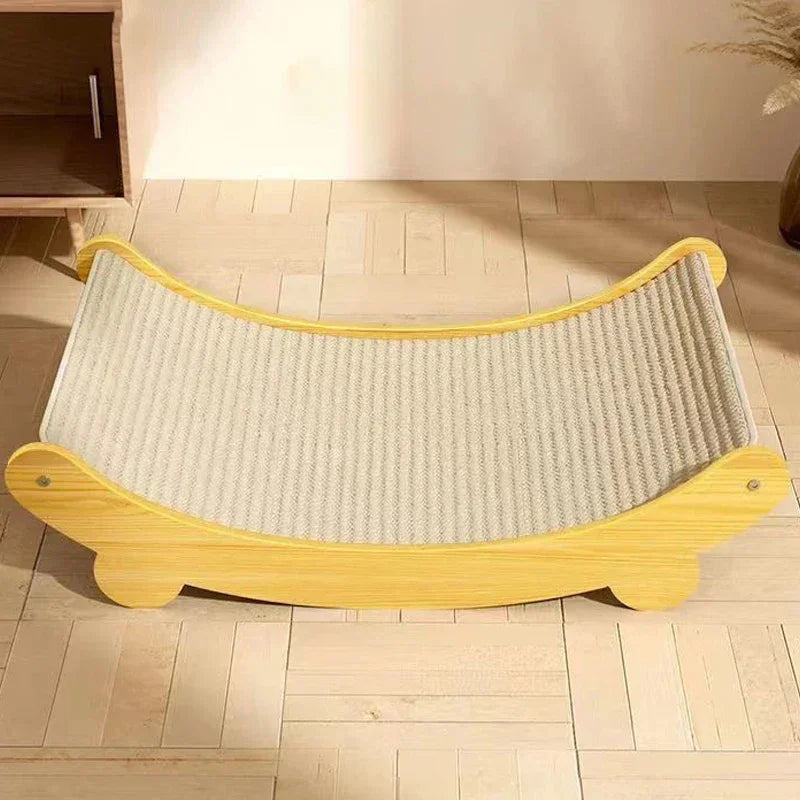 Wooden Cat Scratching Pads Multifunction Sleeping Bed Kitten Toys