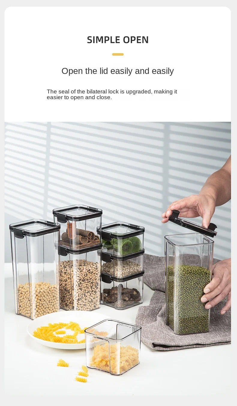 Kitchen Grain Storage Jars Set β Moisture-Proof Organizer for Seasonings