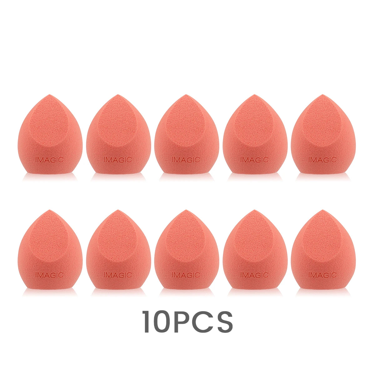 IMAGIC Professional Makeup Sponge Set 10 Pcs Ultra-Soft Wet and Dry Beauty Blender Puff for Flawless Application