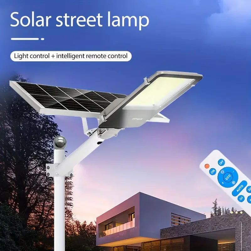200W Powerful Solar Light Waterproof Dusk to Dawn Street Light
