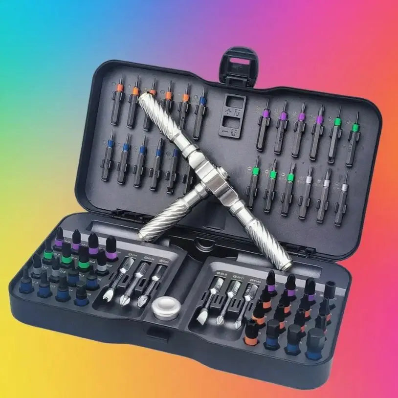 VMAN Precision 66/40in1 magnetic ratchet screwdriver set Detachable T - handle magneticizer Fix furniture, electronics & glasses