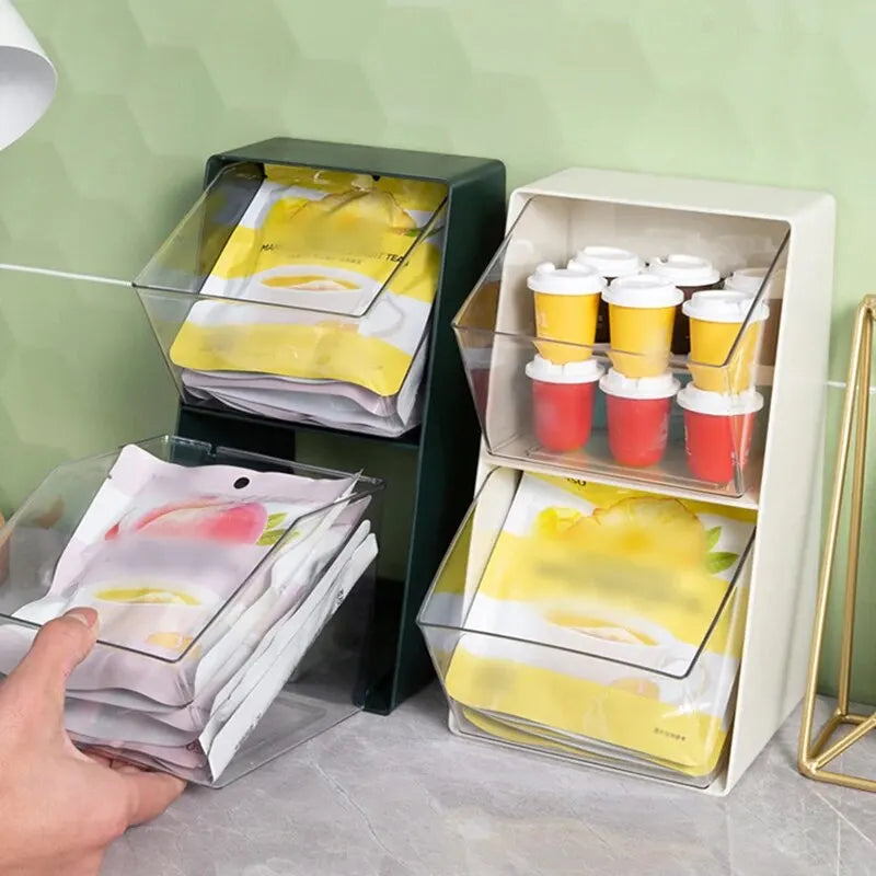 1PC Tea Bag Organizer Drawer Rack for Coffee and Cosmetics