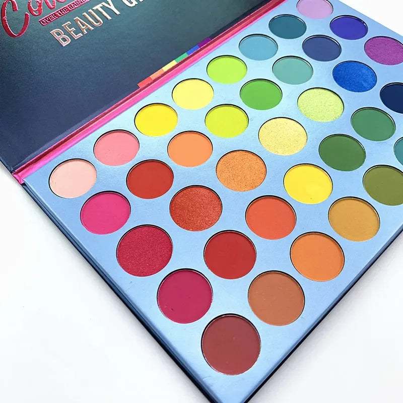 Beauty Glazed 39 Color Rainbow Eyeshadow Palette Long Lasting Neon Glitter Eye Makeup Cosmetics