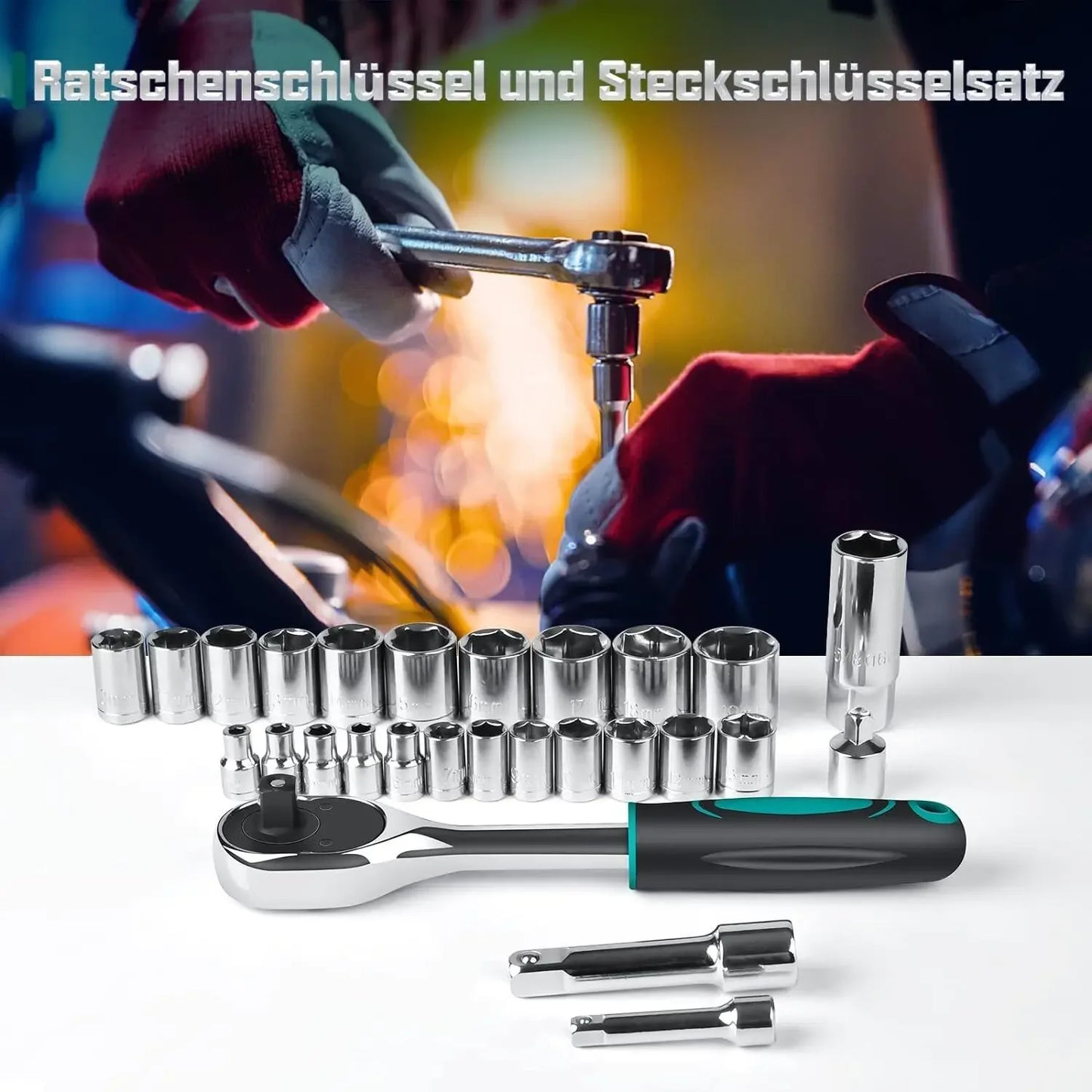 79 Piece Home Auto Repair Tool Kit with Plastic Toolbox Storage