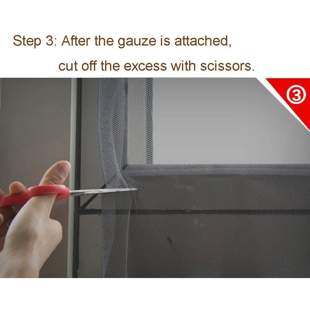 DIY Mosquito Net Self-Adhesive Indoor Anti-Insect Fly Screen