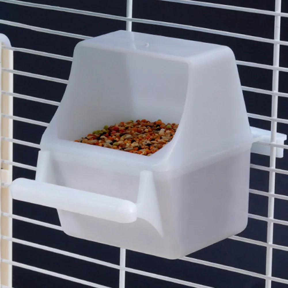 Bird Feeder Feeding Dish Easy Cleaning Large Capacity Parakeet Cockatiel Food Feeder Reusable Parrot Food Dispenser Pet Supplies