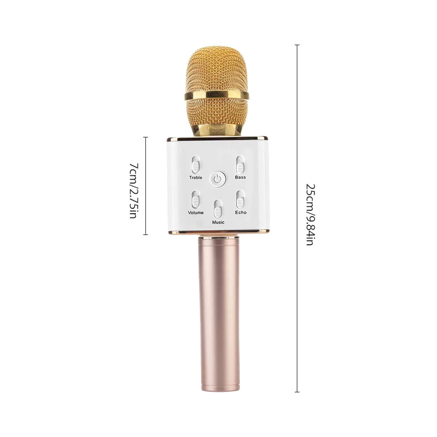 TANALAZ K20 Bluetooth Wireless Karaoke Microphone with LED Light Portable Singing Machine for Home Parties and Gifts