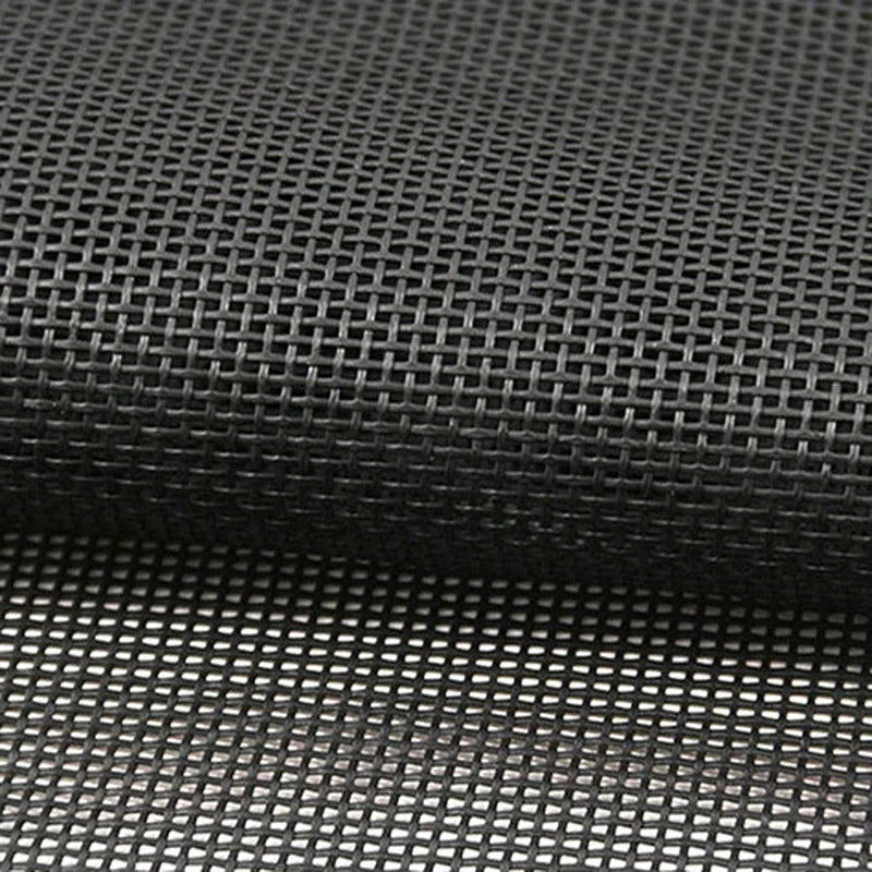High Quality Waterproof Teslin Mesh Fabric for DIY Office Chair Recliner and Beach Lounge Use in Black