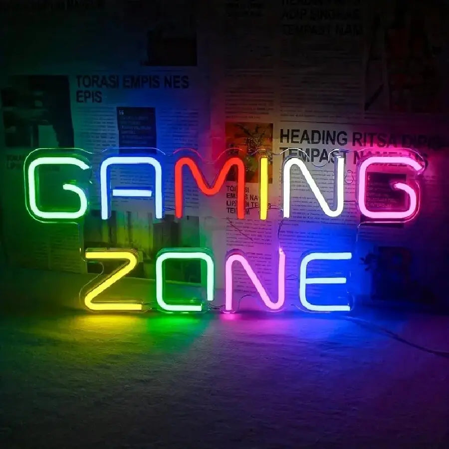 Gamepad Shaped LED Neon Sign for Gamer Room Decor