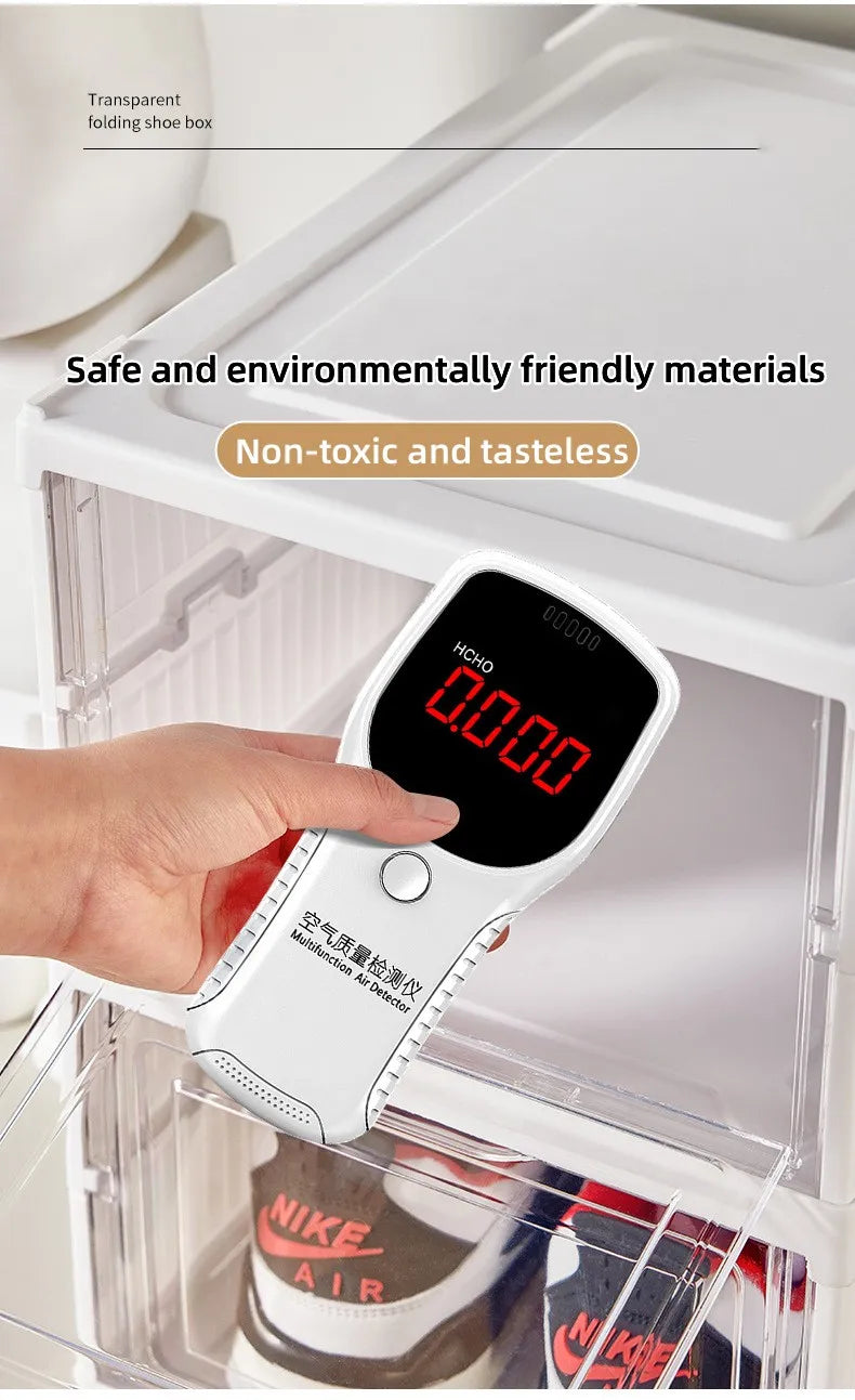 Shoes Storage Box Foldable Transparent Sneaker Organizers Rack