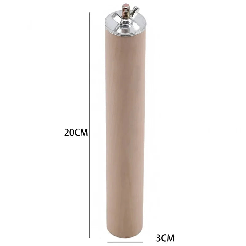 Parrot Pet Raw Standing Stick Wood Hanging Stand Rack Toy Sticksstand Parakeet Branch Perches For Bird Cage Bar Pet Supplies