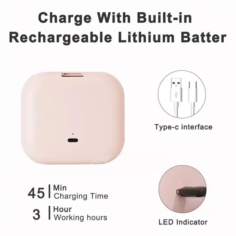 Portable Lighted Travel Mirror with Folding Design and Magnification for On-the-Go Makeup Touch Ups