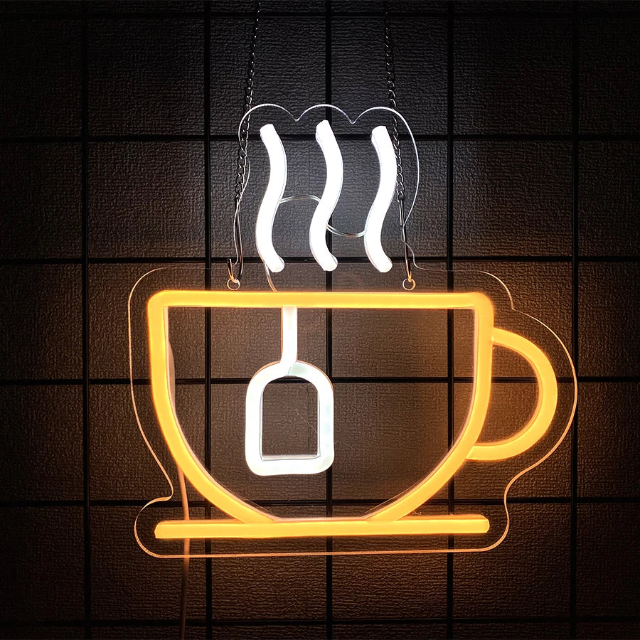 Coffee Neon Sign Super Bright LED with USB Power Supply