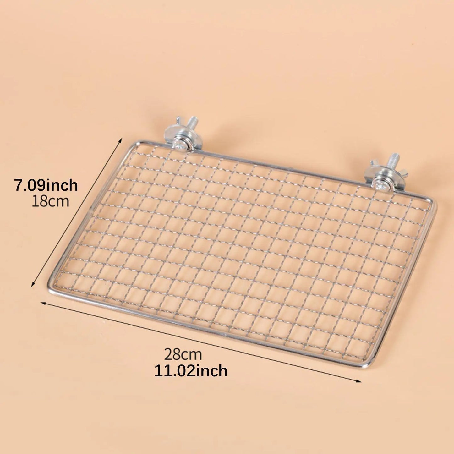 Parrot Perch Stainless Steel Easy to Clean Cage Accessories for Cockatiels Cockatoos Canaries Budgerigars Small to Large Birds