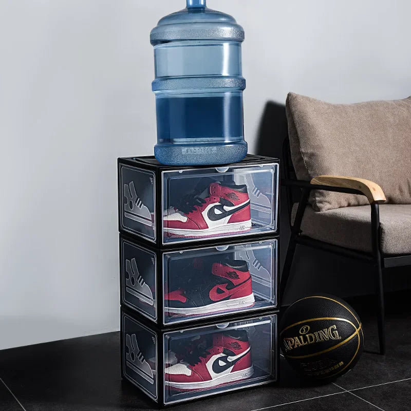 AJ Sneaker Box Shoes Organizer Transparent Stackable Dustproof Storage Box