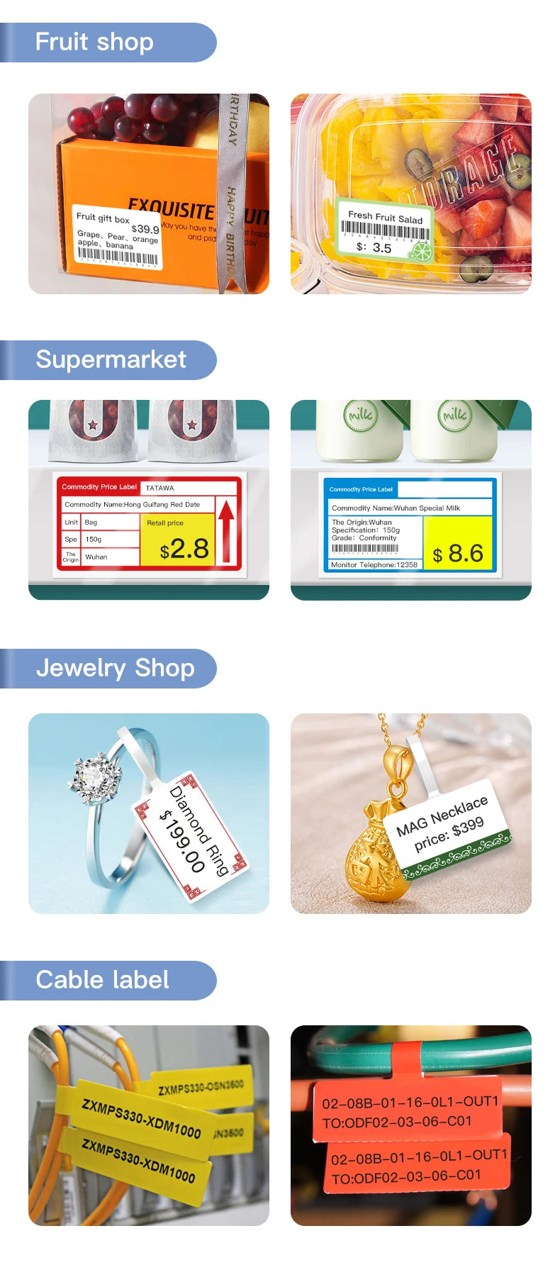 Niimbot B1 Mini Portable Thermal Printer Bluetooth Label Maker