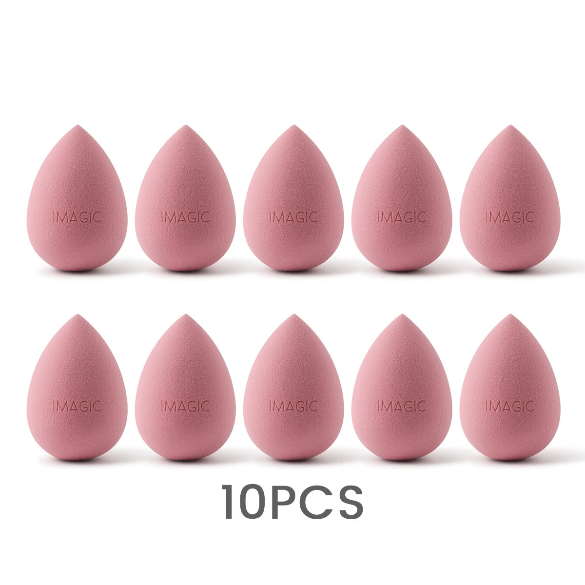 IMAGIC Professional Makeup Sponge Set 10 Pcs Ultra-Soft Wet and Dry Beauty Blender Puff for Flawless Application
