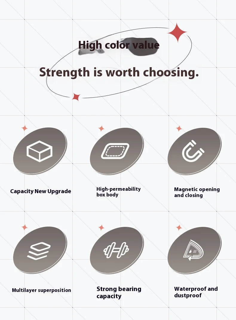 1/10pcs Clear Plastic Shoe Display Case and Hat Organizers with Magnetic Door Waterproof Storage Solution