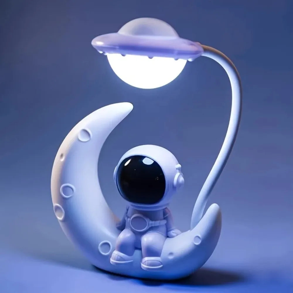 Creative Moon Astronaut Nightlight LED Desk Lamp Gift