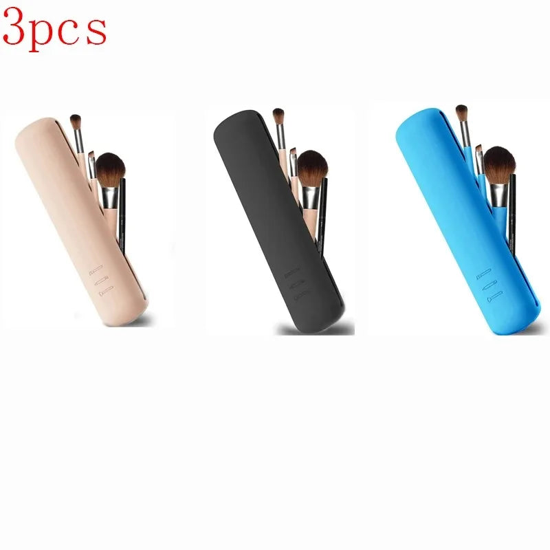 Silicone Makeup Bag Makeup Brush Pouch Organizer Travel Holder