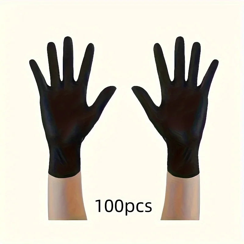 100PCS Disposable Durable Cleaning Gloves for Kitchen Tattooing Hair Dyeing