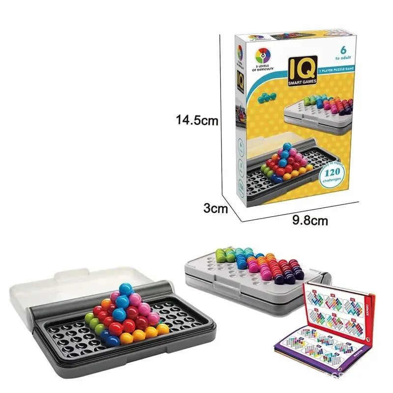 120 Challenges IQ 3D Puzzle Board Game Classic Montessori Toy