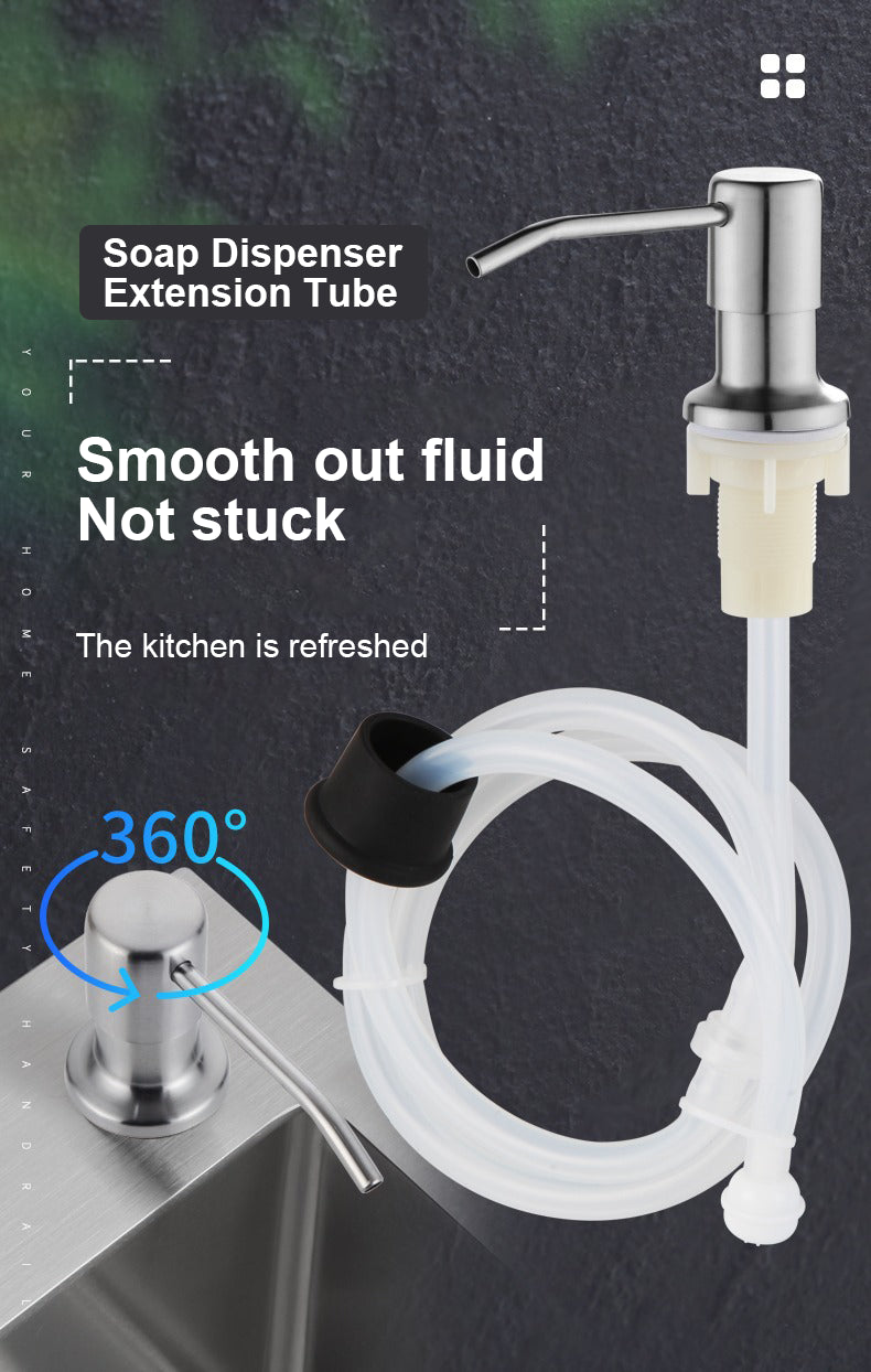 Stainless Steel Kitchen Sink Liquid Soap Dispenser Pump 500ML