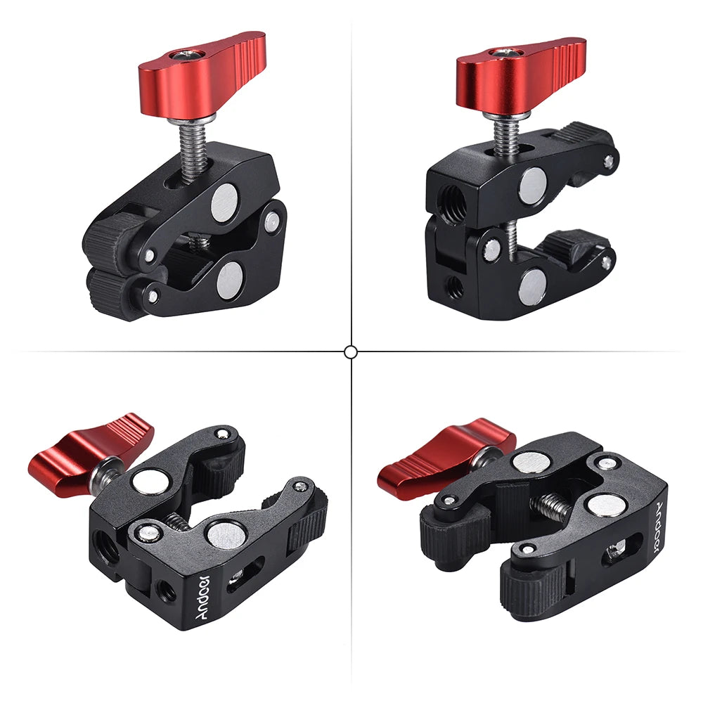 Andoer Multi-Function Ball Head Clamp for GPS Phone LCD DV Monitor LED Video