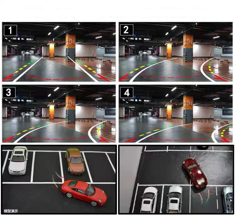 Reversing Camera DVD Intelligent Dynamic Trajectory Night Vision HD Fisheye 170