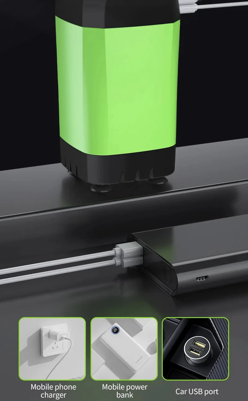 Camping Shower Pump RV Outdoor Shower Kit with Digital Display and 6000mAh Battery