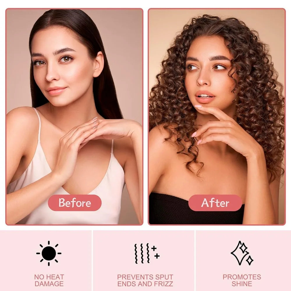 85CM Heatless Curling Rod Headband for Soft No Heat Curls