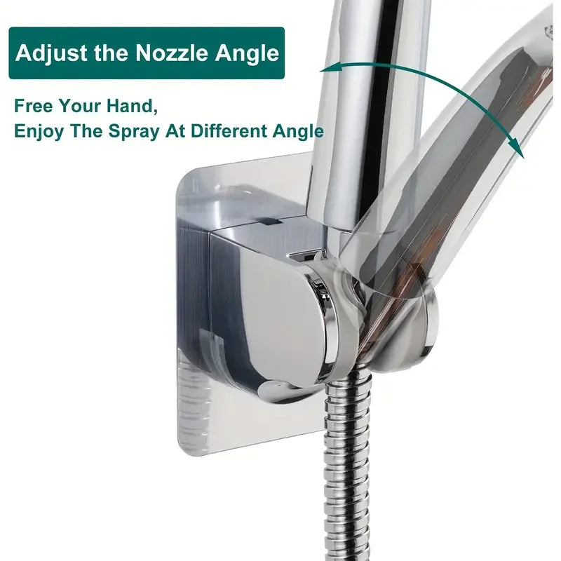 1Pcs Universal Showerhead Holder Wall Mounted Punch Free Adjustable Bathroom Accessory