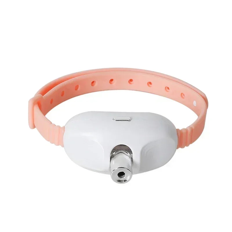 Rechargeable LED Pet Collar with Interactive Laser Teaser and Light-Up Function for Cats and Dogs