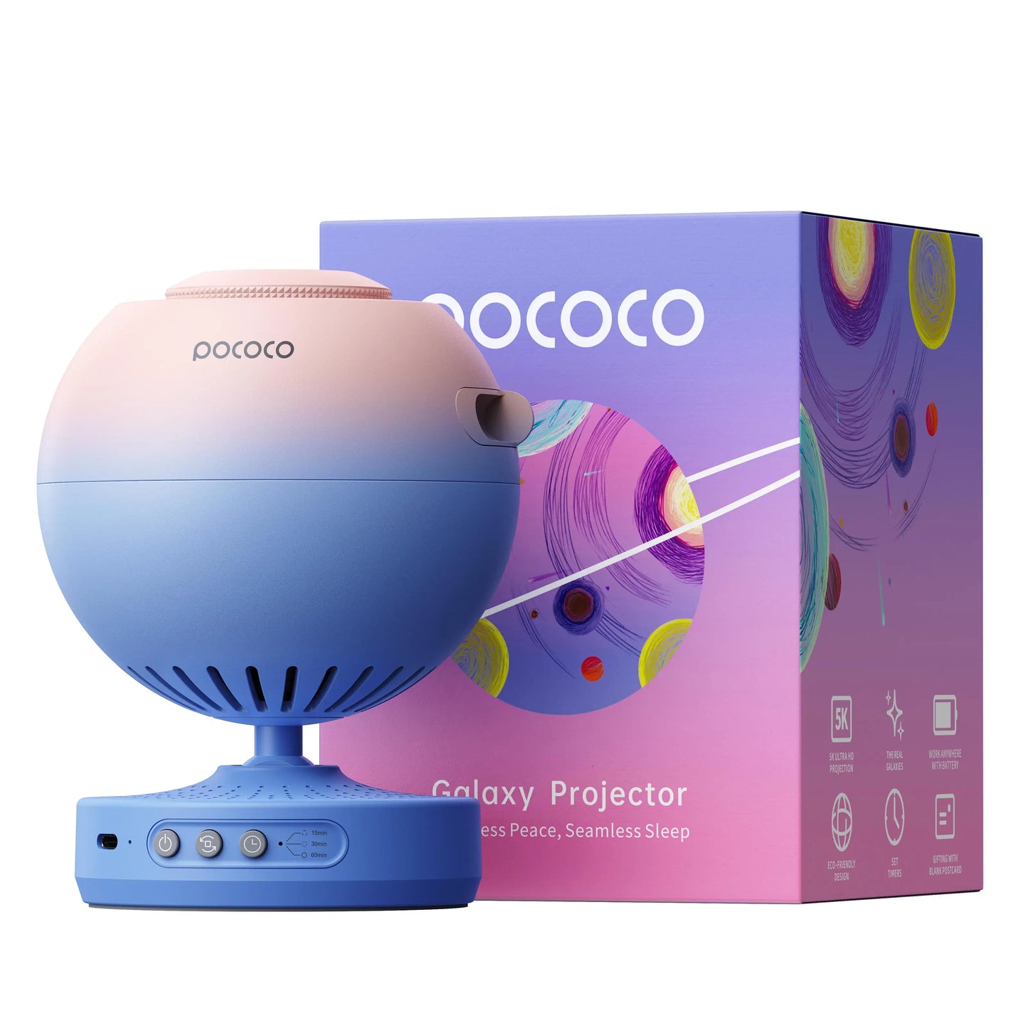 POCOCO Galaxy Projector Star Night Light Lamp for Children