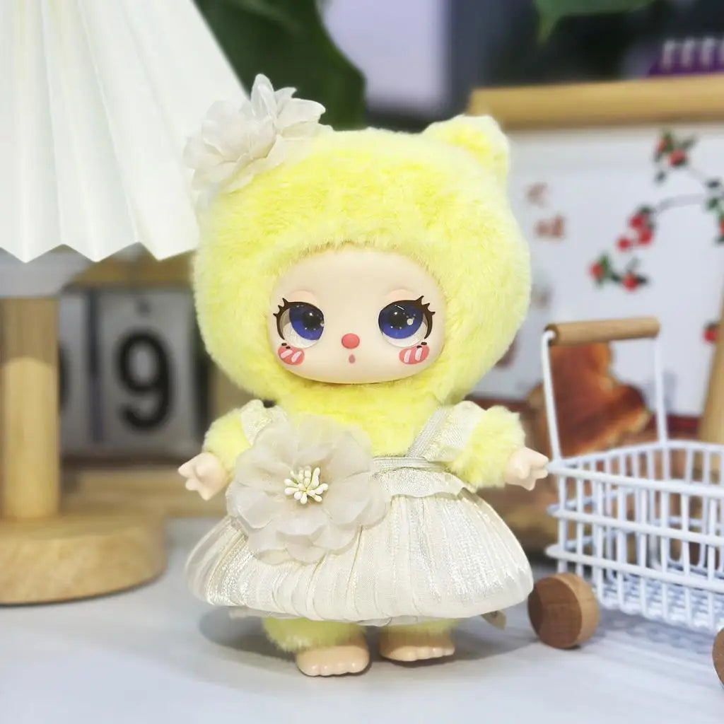 For Liila Lucky Cat Dresses Cute Doll Outfit Accessories