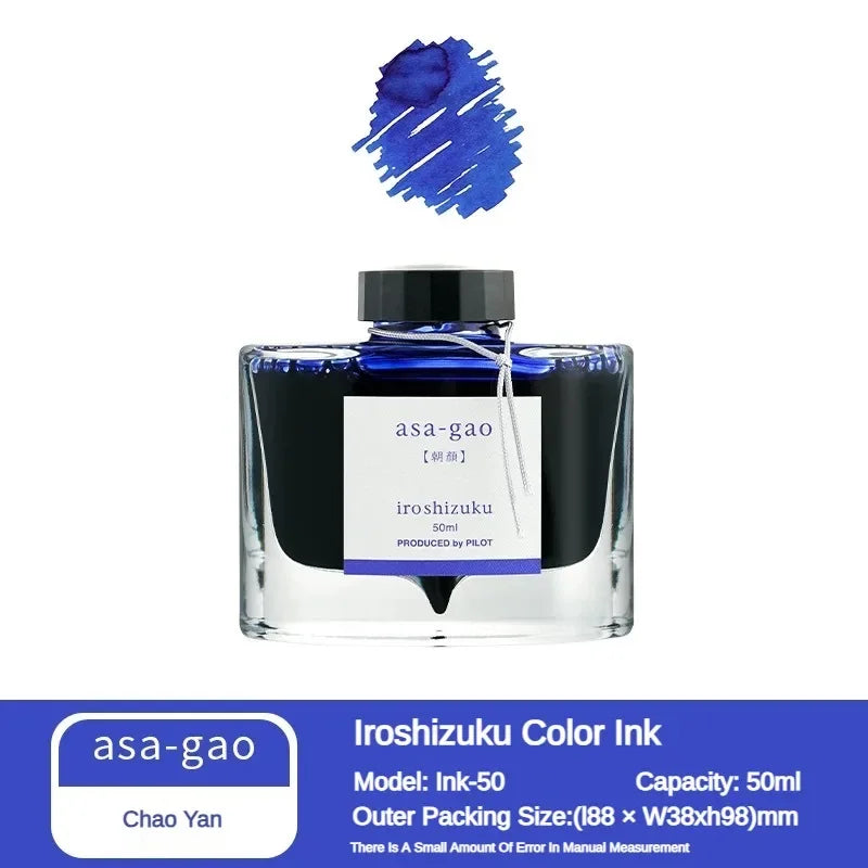 Pilot 25 Color 50ml Fountain Pen Ink Set with Glass Bottles for School and Office Use