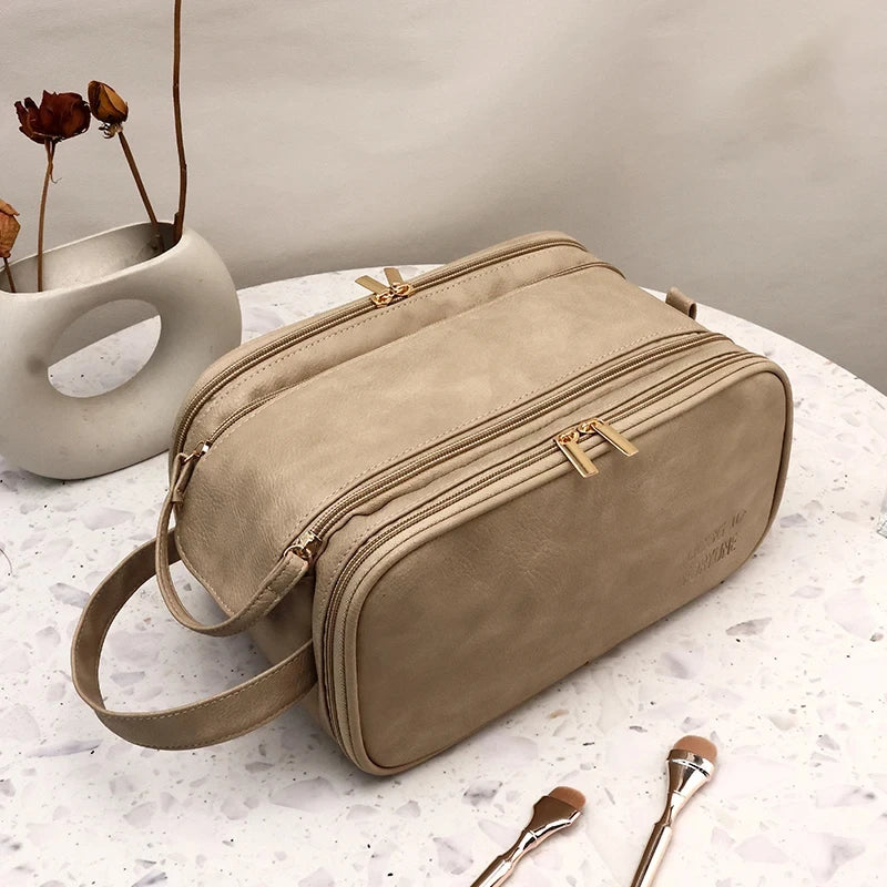 Waterproof Travel Cosmetic Bag for Men and Women Large Capacity Organizer for Makeup and Toiletries