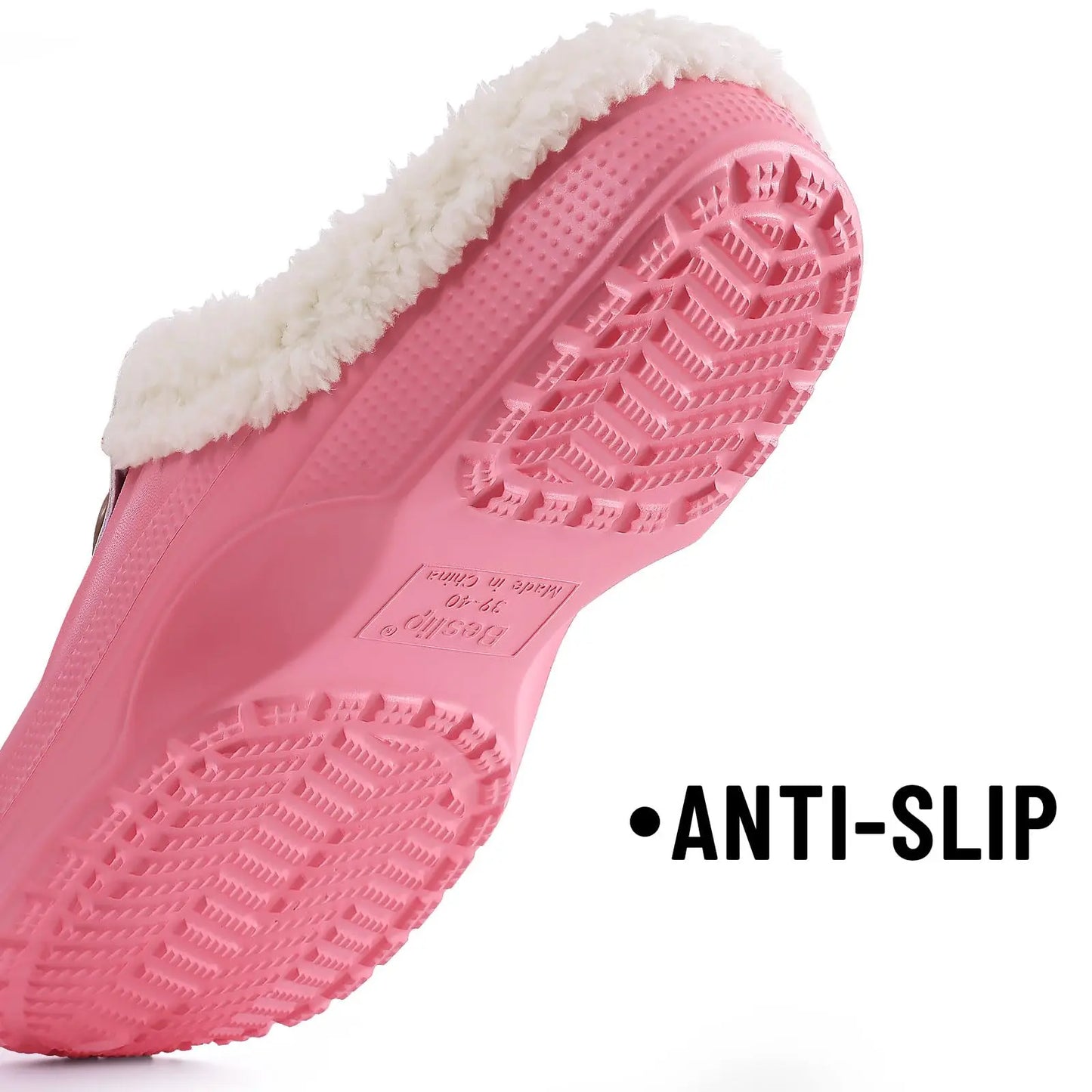 Comwarm New Fuzzy House Slippers For Women Men Winter Clogs
