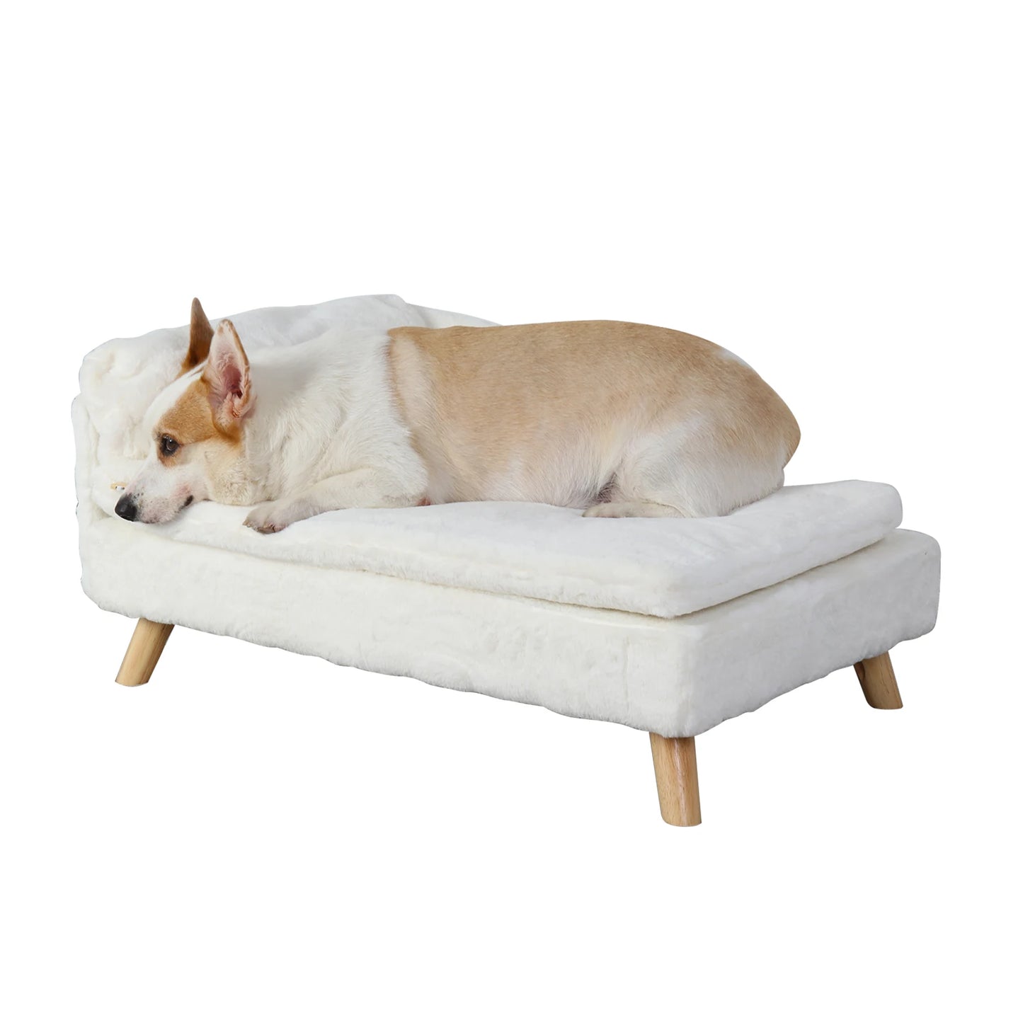 Elevated Pet Bed Nordic Stool with Cozy Waterproof Pad