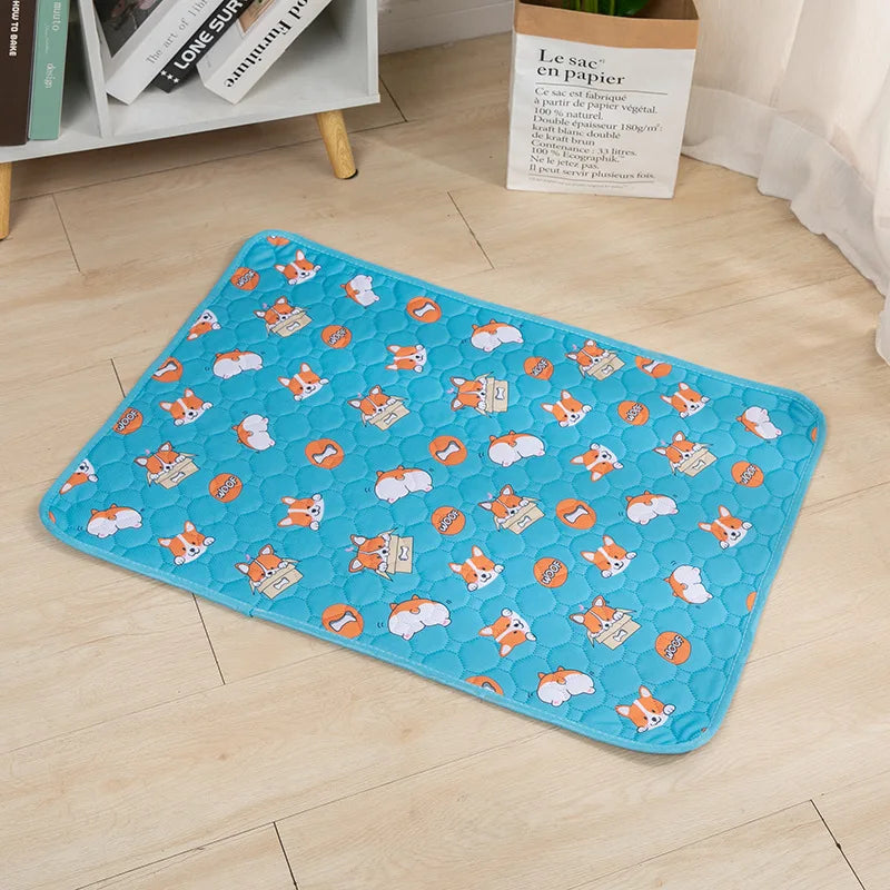 Reusable Dog Pee Pad Blanket Washable Absorbent Puppy Training Pad Pet Bed Urine Mat for Car Seat Cover