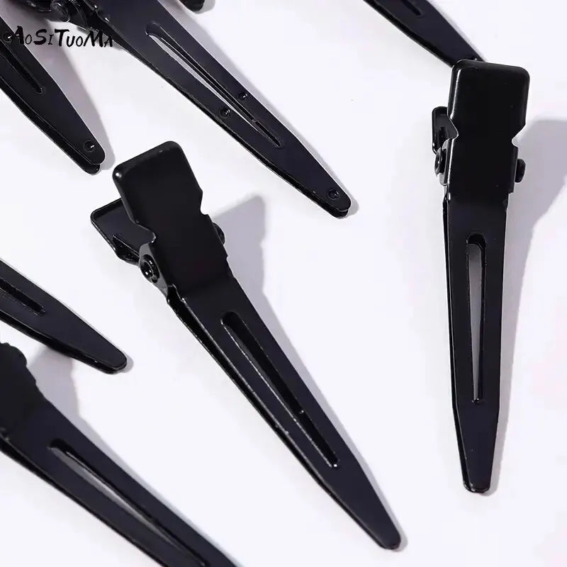 10PCS Black Duckbill Hair Clips Nonslip Alligator Styling Tools