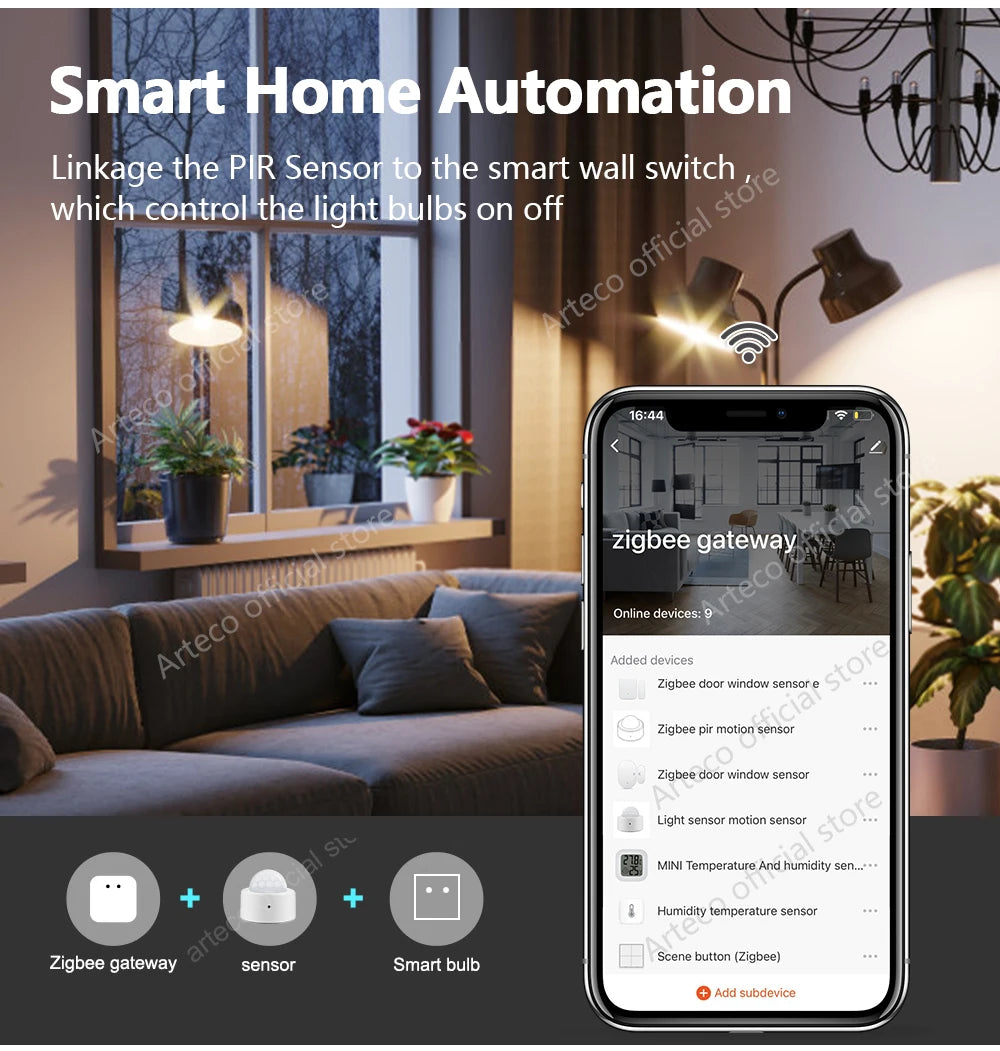 Sensor de movimiento humano Tuya Zigbee Smart Home Mini sensor de movimiento PIR Detector infrarrojo Seguridad Smart Life Funciona con Alexa Gateway