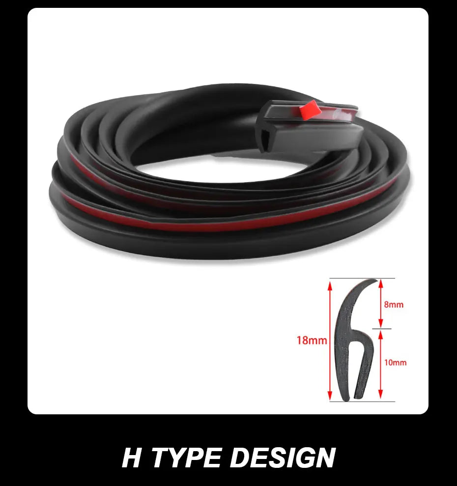 SEAMETAL Front Windshield Car Sealing Strip 2m Waterproof Edge Protector